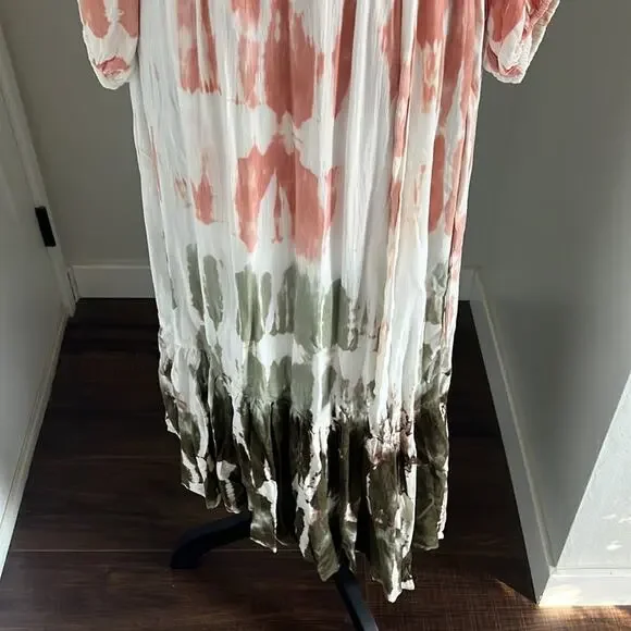 NWT Young Fabulous & Broke Geode Jillian Tie Dye Multi Faux Wrap Tie Waist - Picture 7 of 16